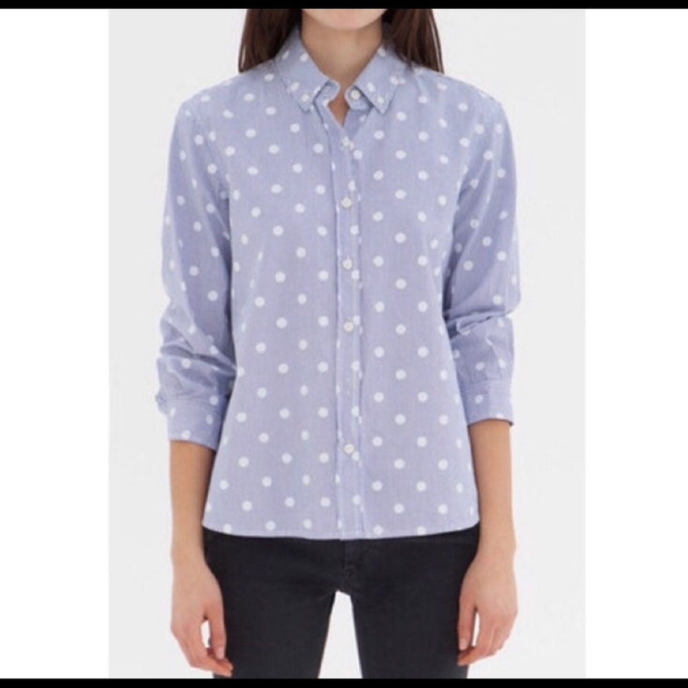 💙THE GREAT polka dot button down💙